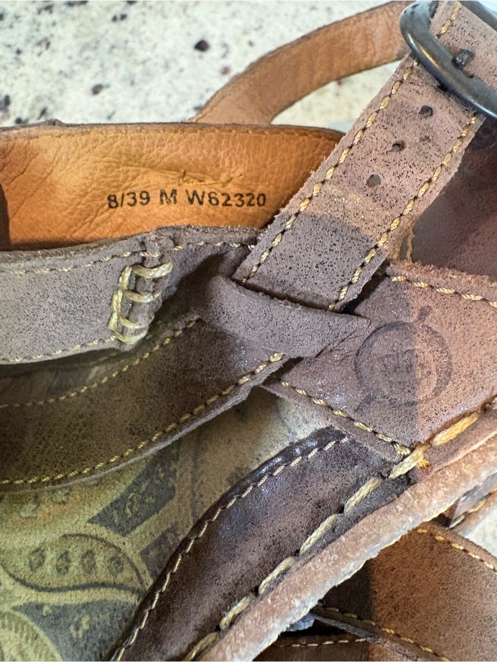 Born Women’s Brown Leather Comfort Sandals Size 8 - Picture 12 of 12